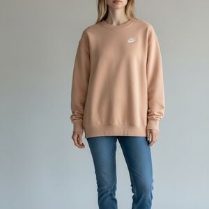 Nike Beige Crewneck Sweater